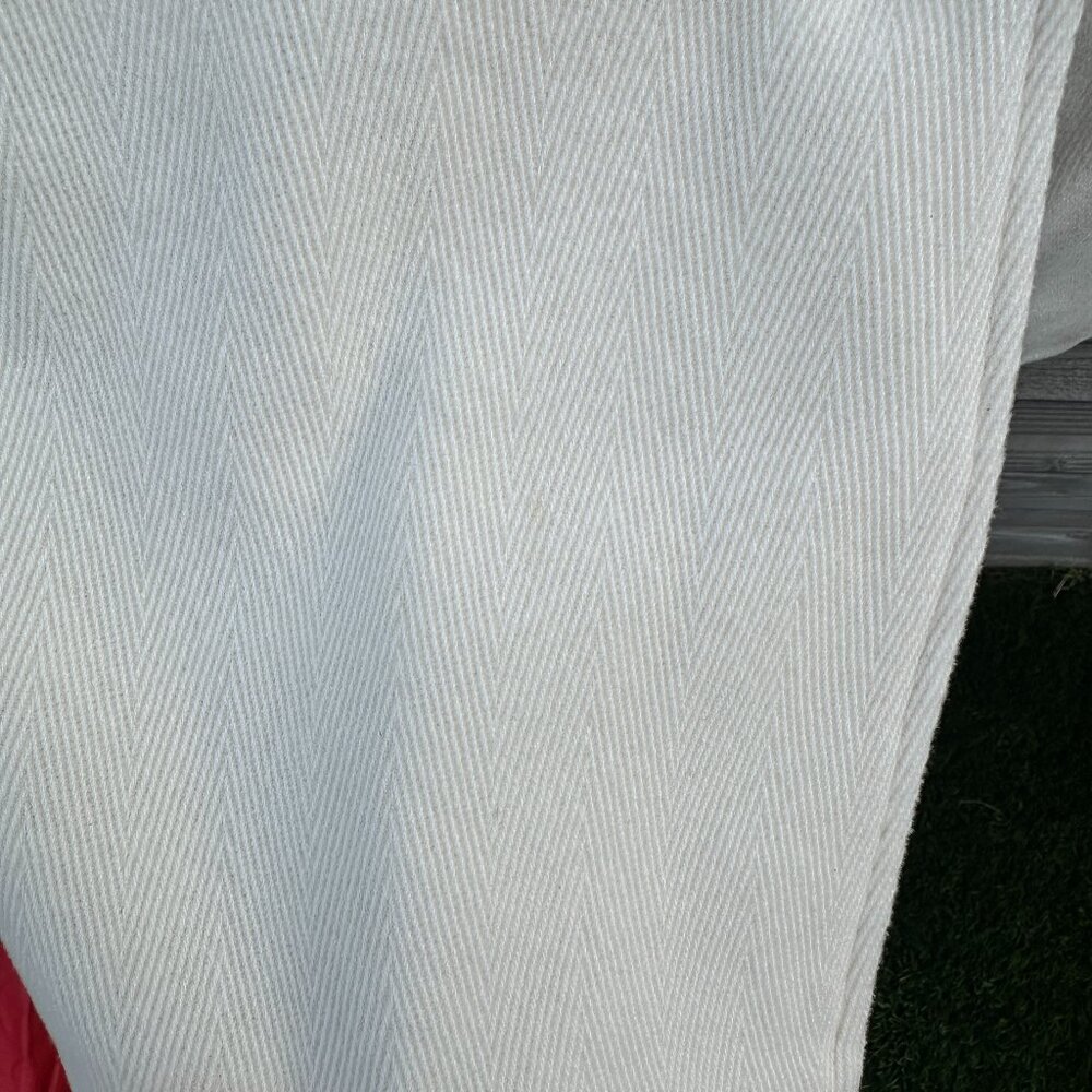 Vintage Old Navy Ivory Collared Textured Pea Coat - XL - Picture 8 of 10